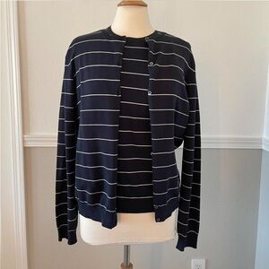 Ralph Lauren Navy and White Striped Set